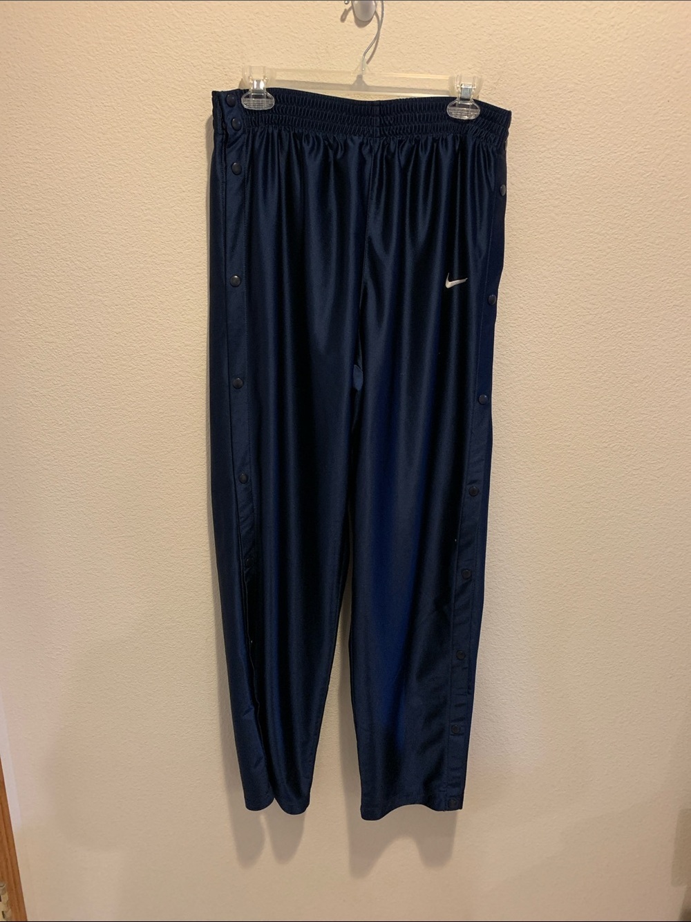 Nike Dark Blue Side-Snap Athletic Pants​​